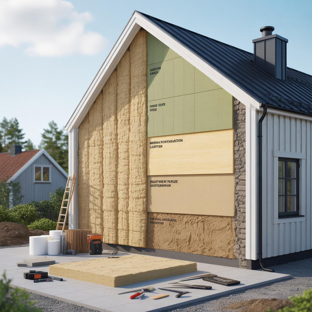 12.Skillnader mellan olika typer av fasadisolering